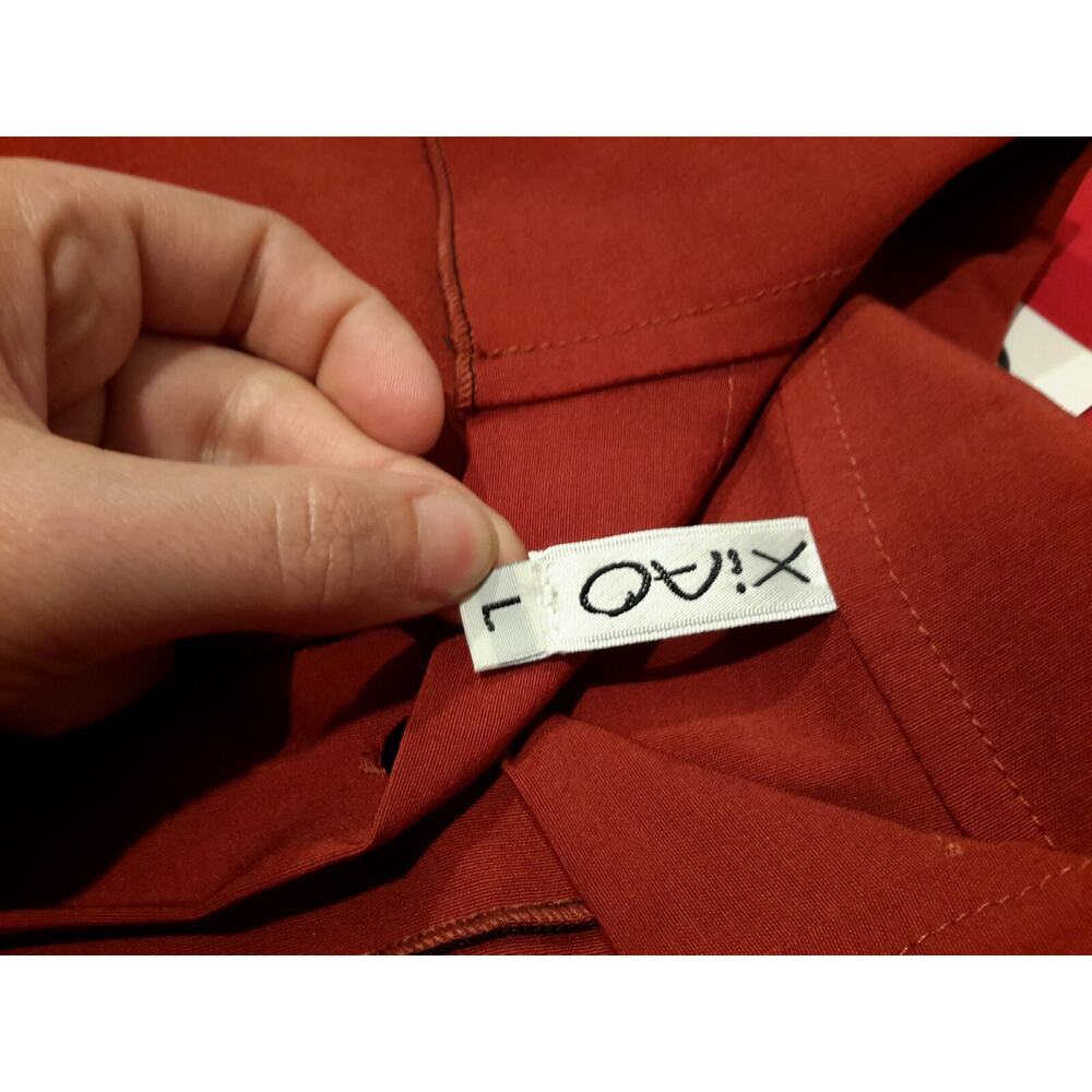 NEW womens XIAO 1503 Monica Jacket RUST red orange Size L Large USA - Picture 5 of 7